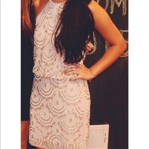 Beaded Halter Dress